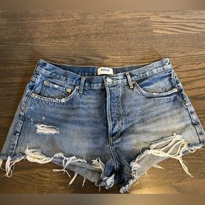 AGOLDE Cut Off Denim Shorts size 31